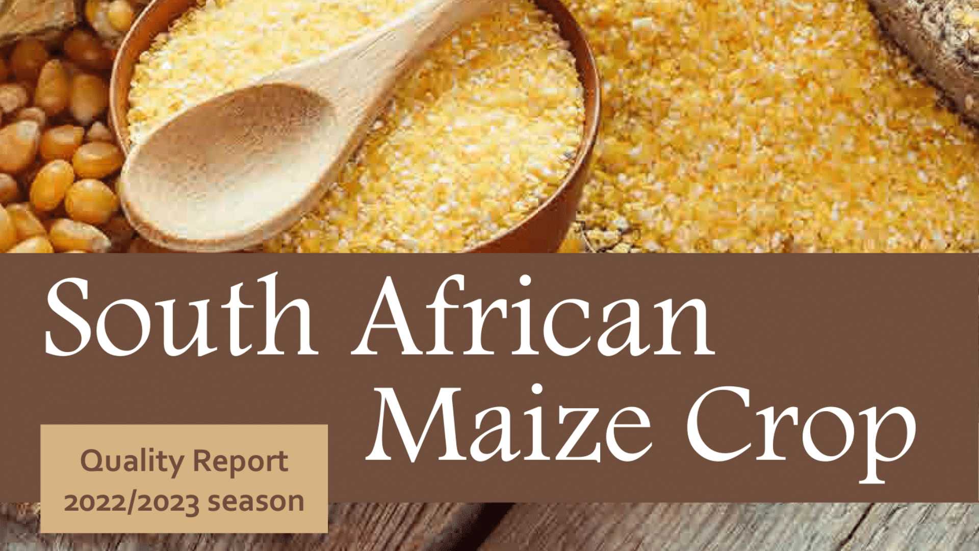 Maize Crop Quality Report 2022/2023 pop-up