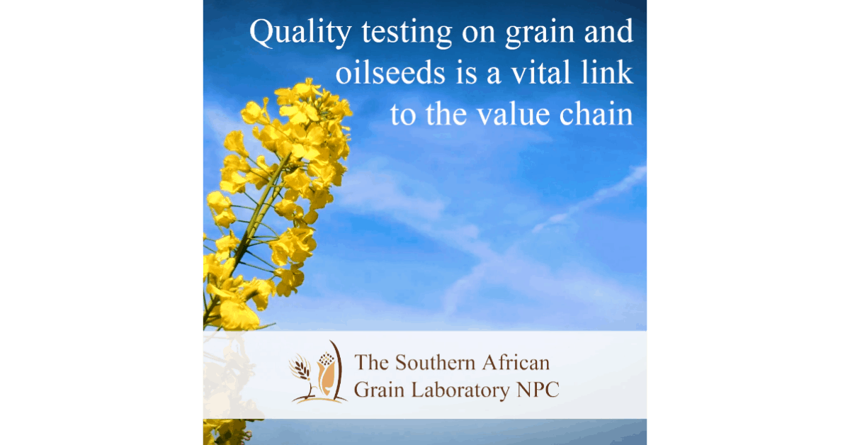 Quality testing on grain and oilseeds a vital link in the value chain